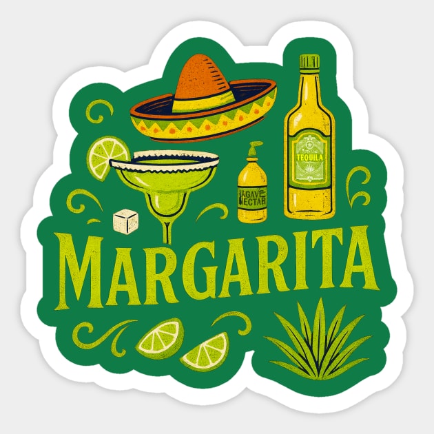 Margarita cocktail Sticker by Dr. Cork